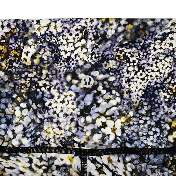 LULULEMON Wunder Under Crop High-Rise Roll Down Scallop 23" Sz 8 Floral Metropol - Picture 7 of 8
